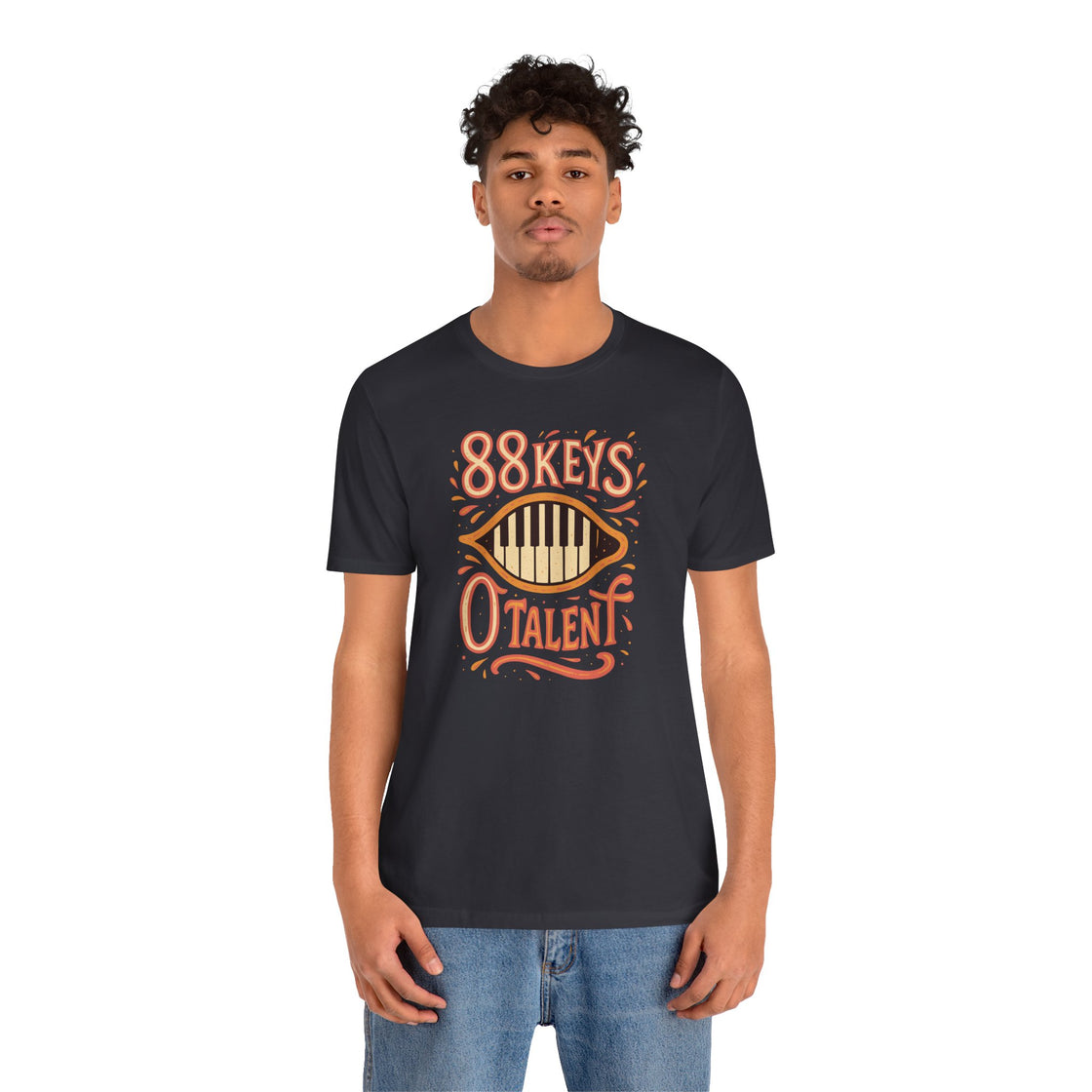 "88 KEYS, 0 TALENT" – The Ultimate Piano Lover's Tee