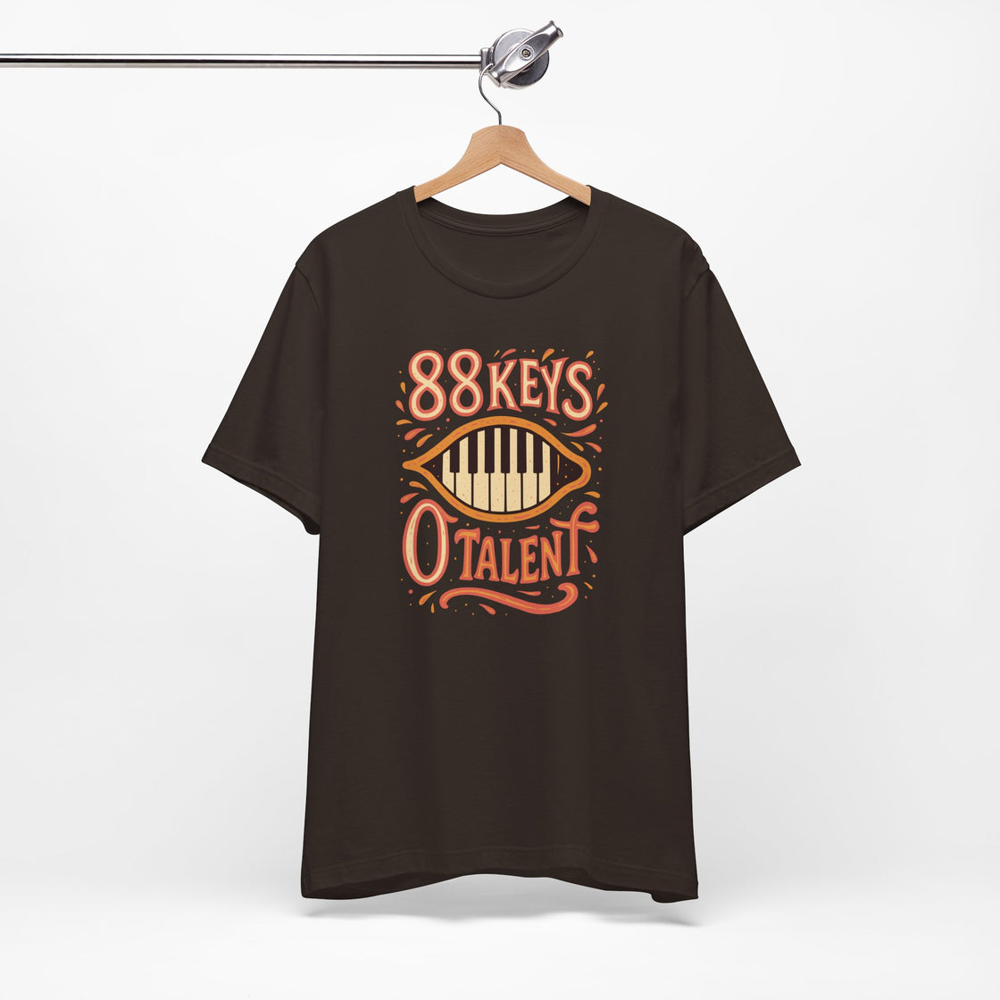 "88 KEYS, 0 TALENT" – The Ultimate Piano Lover's Tee