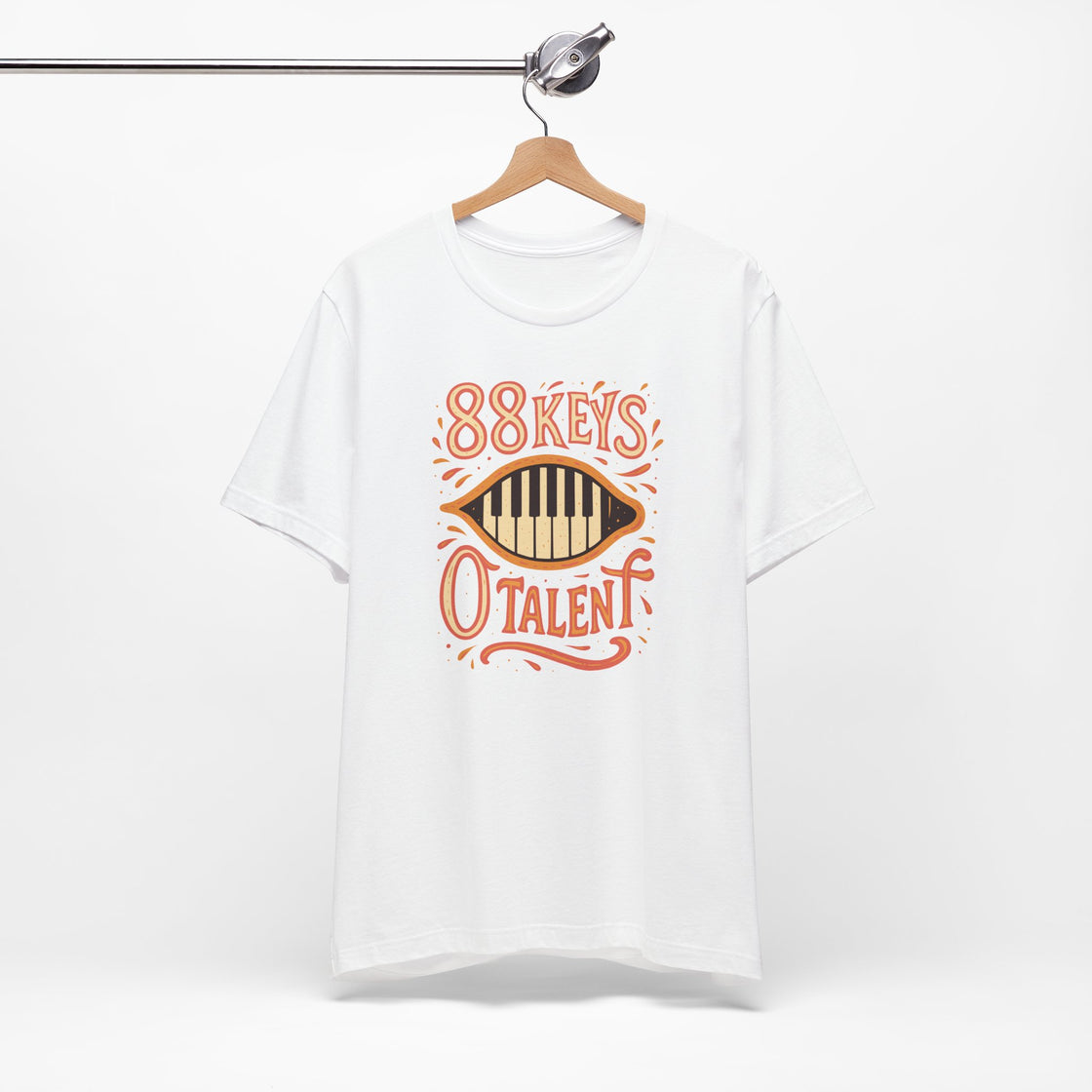 "88 KEYS, 0 TALENT" – The Ultimate Piano Lover's Tee