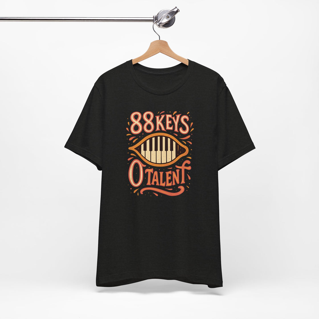 "88 KEYS, 0 TALENT" – The Ultimate Piano Lover's Tee