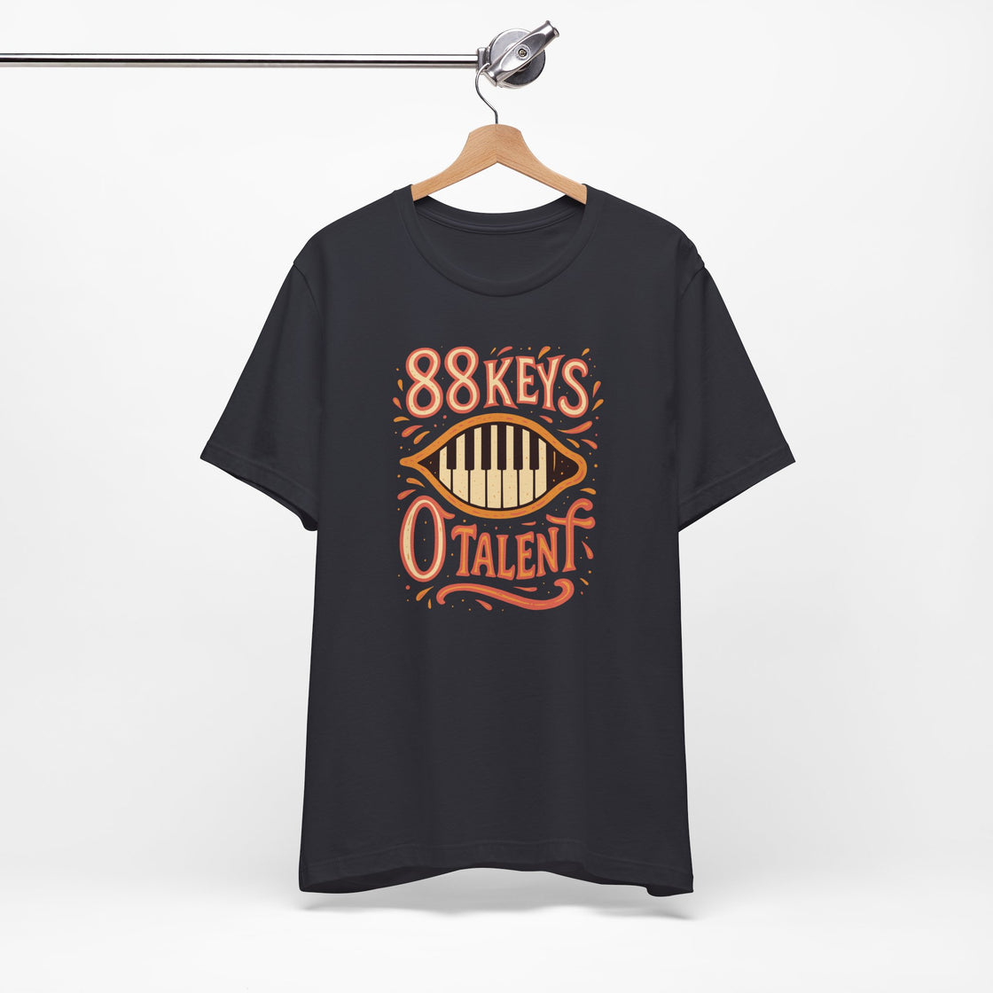 "88 KEYS, 0 TALENT" – The Ultimate Piano Lover's Tee