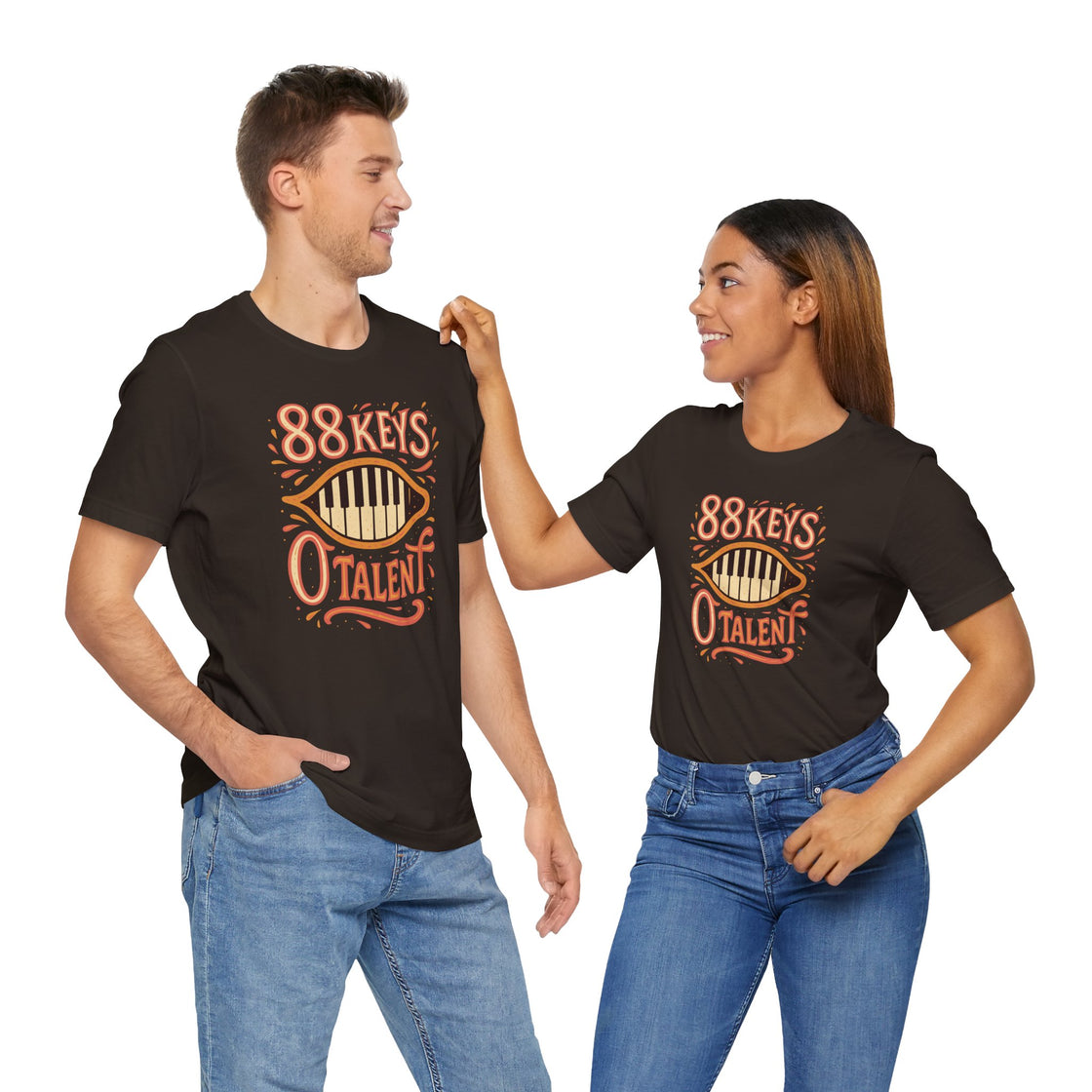 "88 KEYS, 0 TALENT" – The Ultimate Piano Lover's Tee