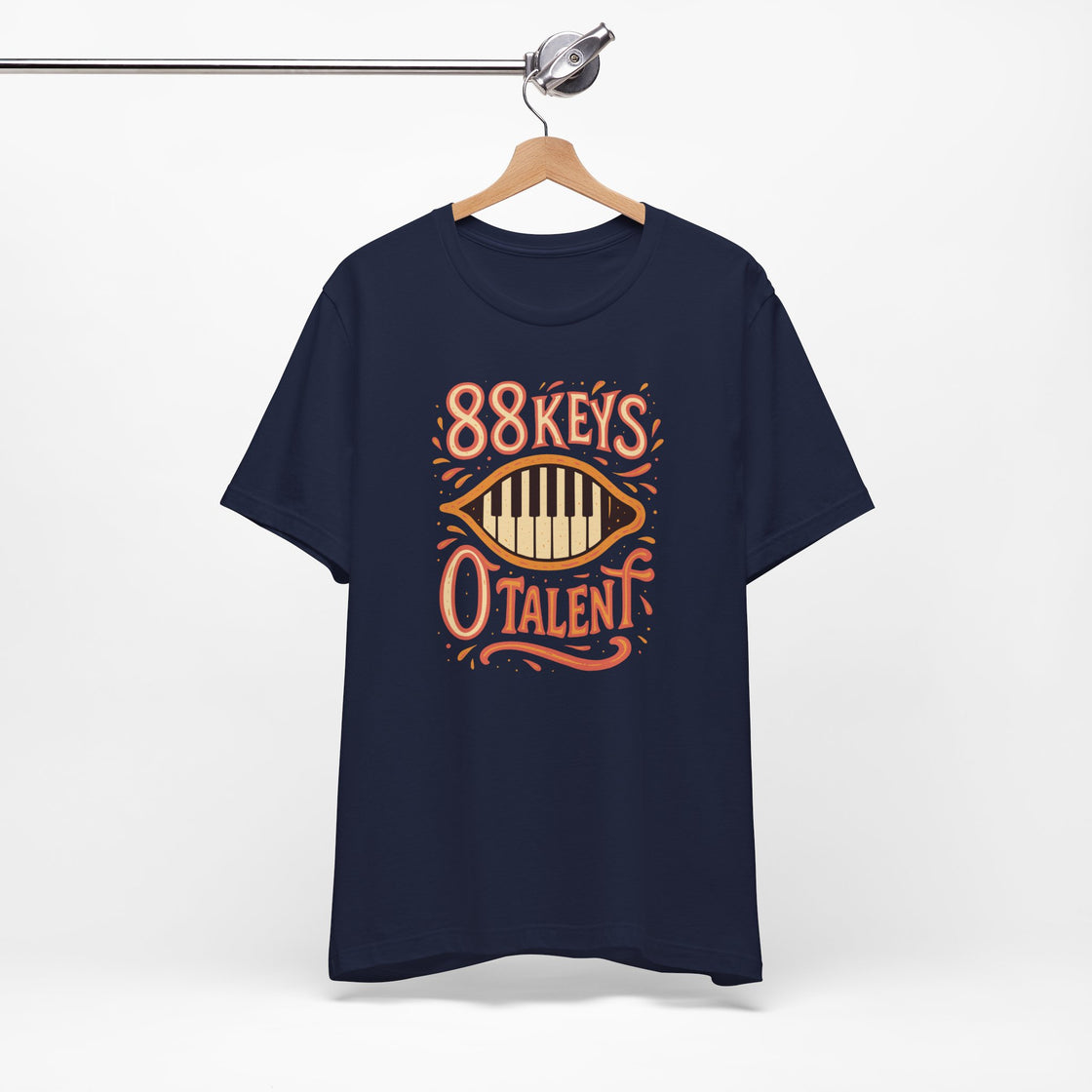 "88 KEYS, 0 TALENT" – The Ultimate Piano Lover's Tee