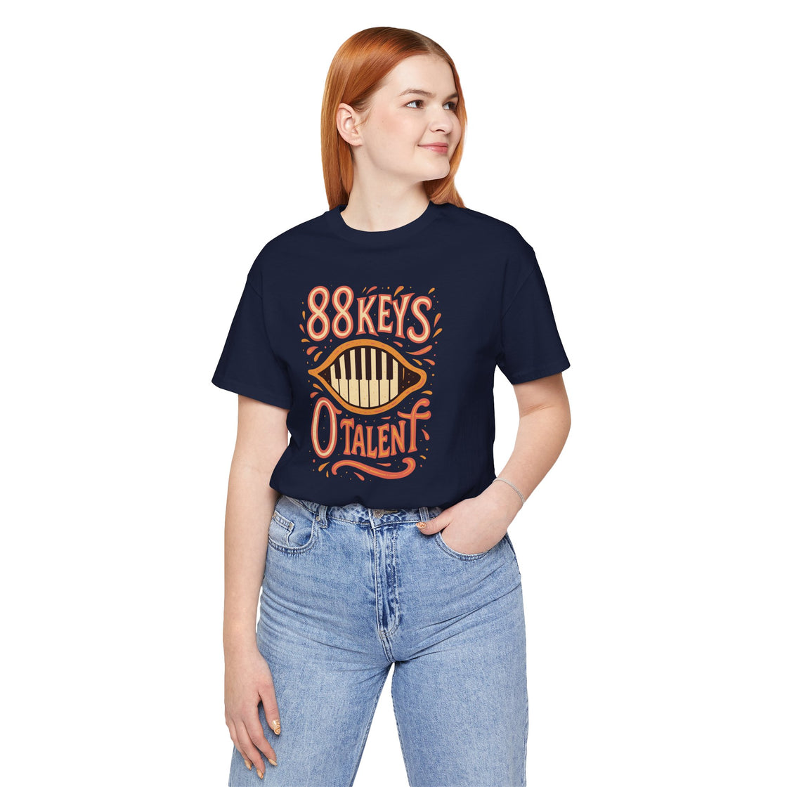 "88 KEYS, 0 TALENT" – The Ultimate Piano Lover's Tee