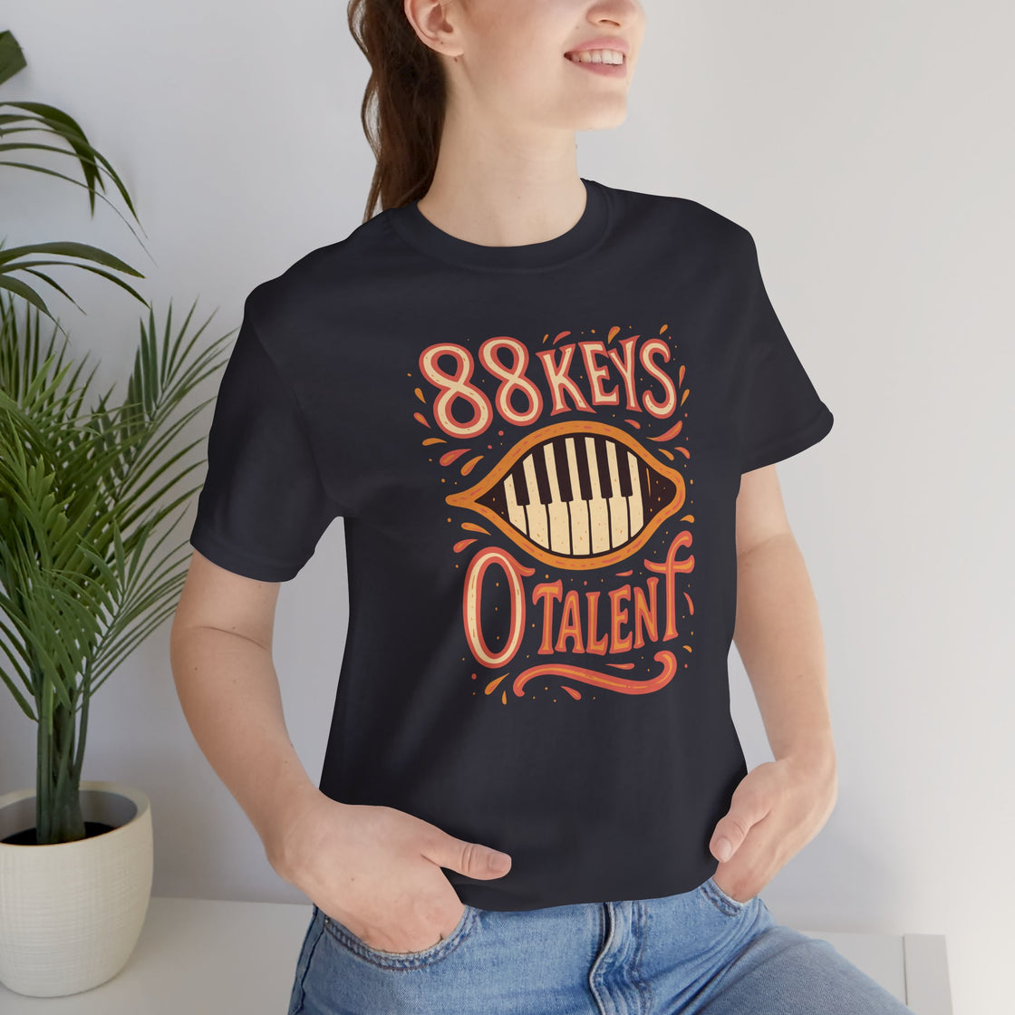 "88 KEYS, 0 TALENT" – The Ultimate Piano Lover's Tee